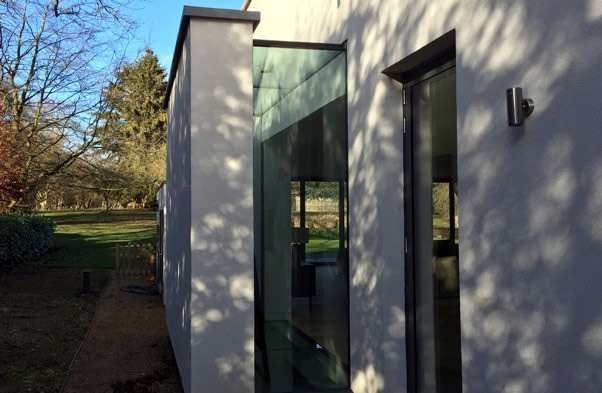 Smaller glazed structure